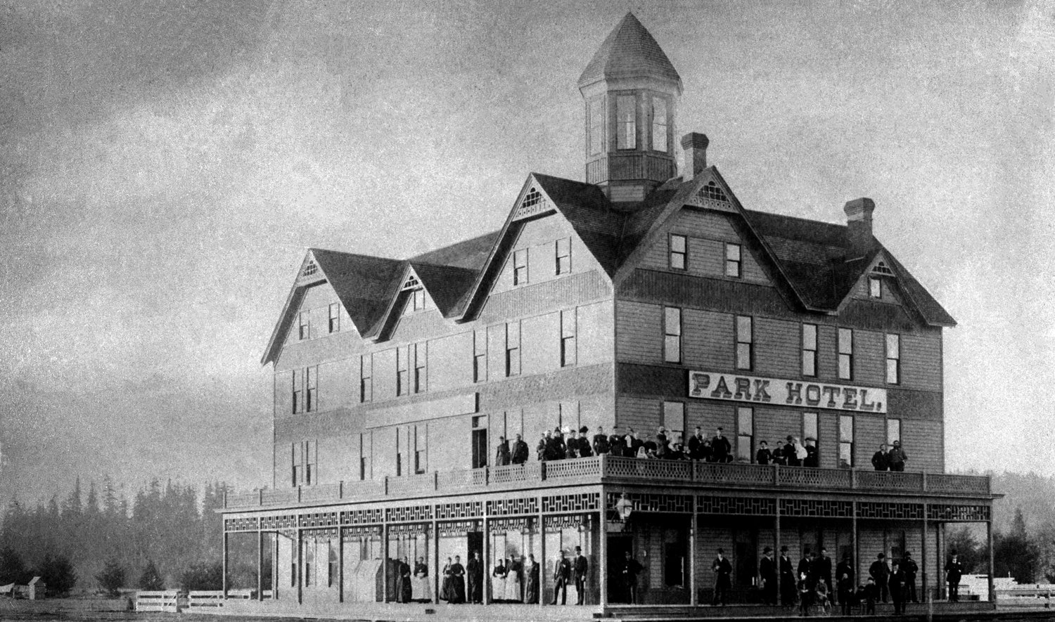 From The Chronicle archives: “Fancy hotel has unusually short life: One of Centralia’s first and finest hotels had an unusualy short life. The Park Hotel opened Jan. 18, 1890, at the corner of North Tower Avenue and Fifth Street. The hotel burned down six years later. The four-story structure was built in 1889 for $13,000. It was given its name for its location — across the street for an early park in the north end of the city. Capt. M. Robinson managed the Park Hotel, which featured accommodations for 100 guests and boasted about electric lights, hot baths and a billiard room. But the lustrous hotel was reduced to ashes March 3, 1896. In a way, it was its gradeur that brought it down. The fire apparently started in the uppermost part, an area under the fourth story roof called the garrett. The fire department was unable to reach the flames and the fire ripped through the wooden structure. Though it was insured for $4,900, only $380 of the claim was paid. Because of that, and with the shift of the business district of Centralia south to its present location and the advent of a depression, the Park Hotel was never rebuilt. Reprinted from the files of The Daily Chronicle.”